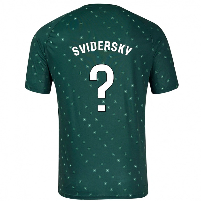 Danxen Kinder Martin Svidersky #0 Dunkelgrün Auswärtstrikot Trikot 2024/25 T-Shirt Schweiz