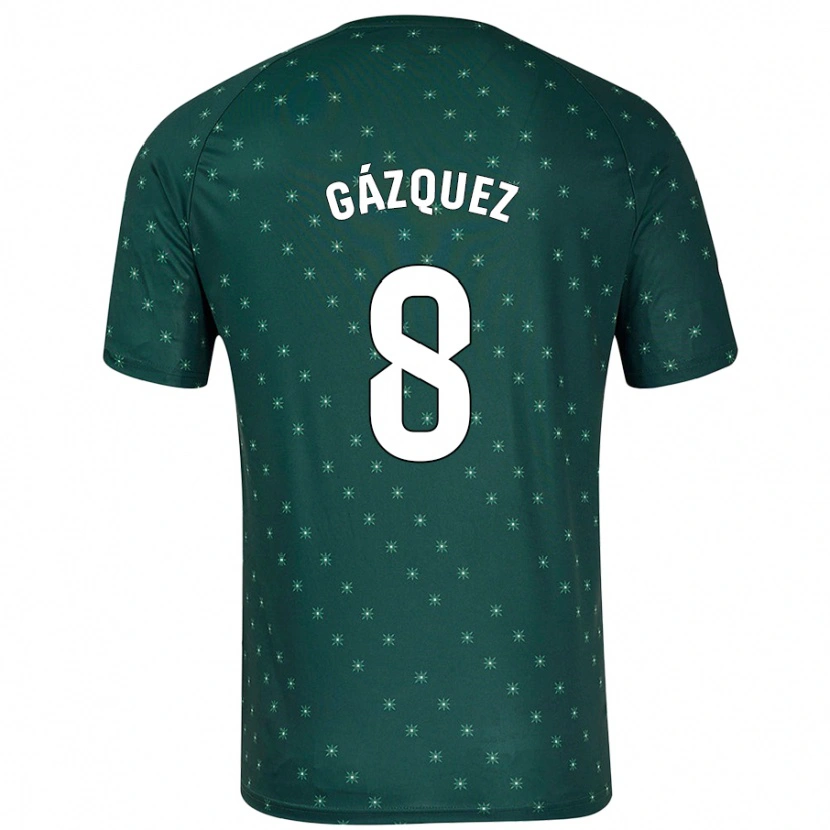 Danxen Kinder Joan Gázquez #8 Dunkelgrün Auswärtstrikot Trikot 2024/25 T-Shirt Schweiz