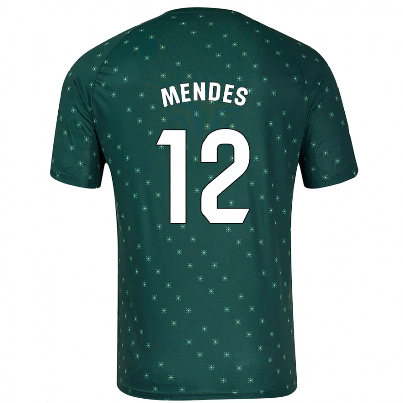 Danxen Kinder Alex Mendes #12 Dunkelgrün Auswärtstrikot Trikot 2024/25 T-Shirt Schweiz