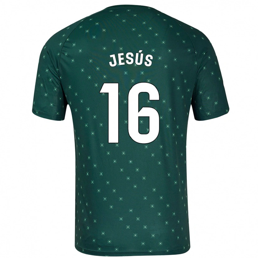 Danxen Kinder Antonio Jesús #16 Dunkelgrün Auswärtstrikot Trikot 2024/25 T-Shirt Schweiz