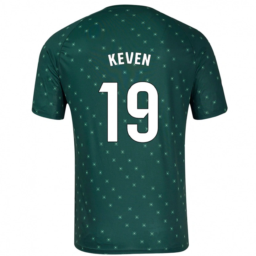 Danxen Kinder Keven #19 Dunkelgrün Auswärtstrikot Trikot 2024/25 T-Shirt Schweiz