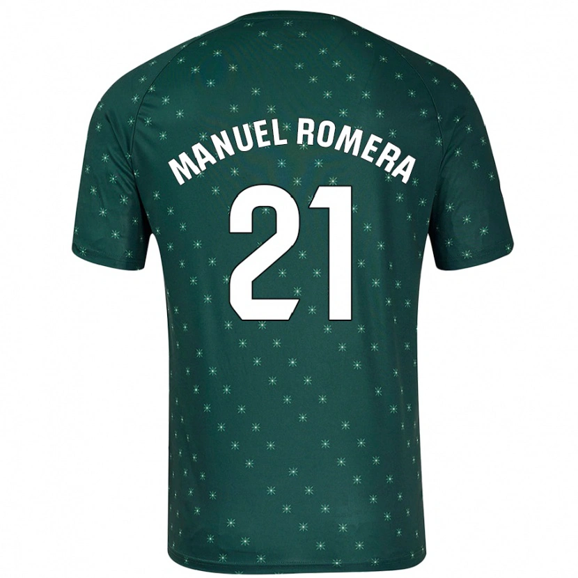 Danxen Kinder José Manuel Romera #21 Dunkelgrün Auswärtstrikot Trikot 2024/25 T-Shirt Schweiz