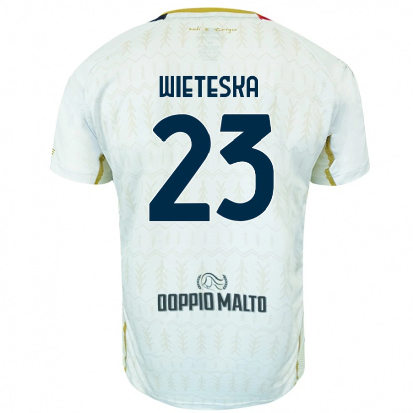 Danxen Kinder Mateusz Wieteska #23 Weiß Auswärtstrikot Trikot 2024/25 T-Shirt Schweiz