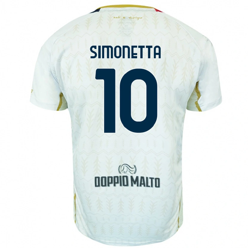 Danxen Kinder Jacopo Simonetta #10 Weiß Auswärtstrikot Trikot 2024/25 T-Shirt Schweiz