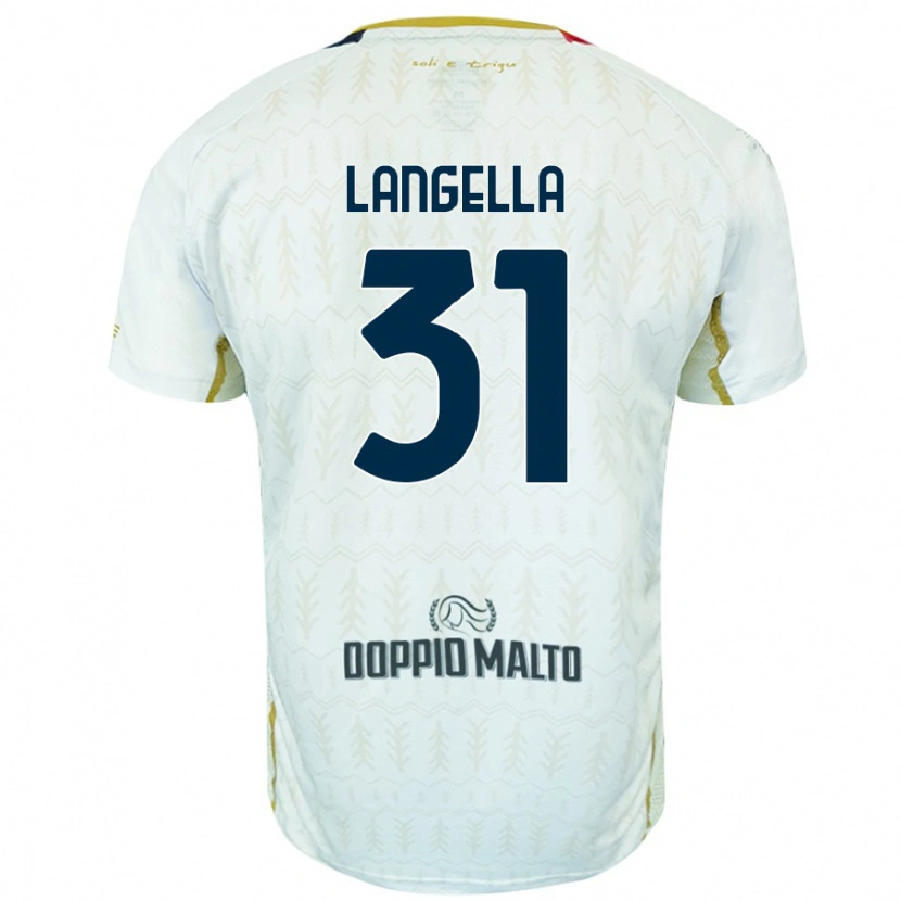 Danxen Kinder Matteo Langella #31 Weiß Auswärtstrikot Trikot 2024/25 T-Shirt Schweiz