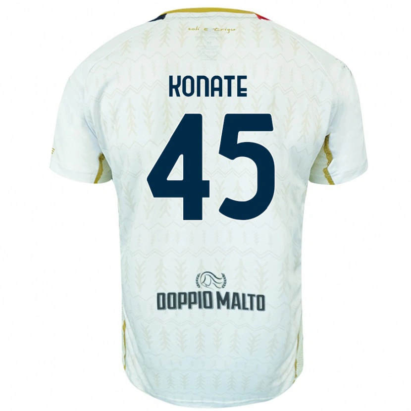 Danxen Kinder Ismael Konate #45 Weiß Auswärtstrikot Trikot 2024/25 T-Shirt Schweiz