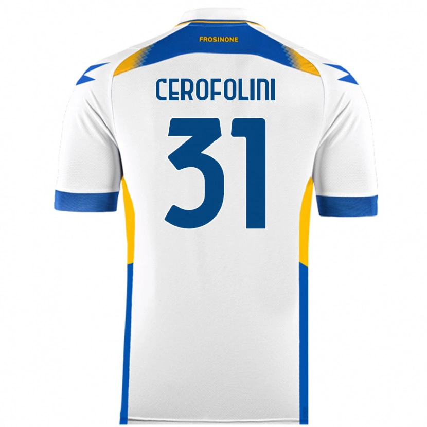 Danxen Kinder Michele Cerofolini #31 Weiß Auswärtstrikot Trikot 2024/25 T-Shirt Schweiz