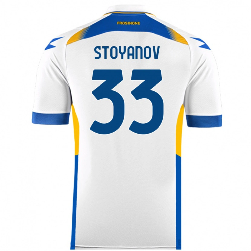 Danxen Kinder Steliyan Stoyanov #33 Weiß Auswärtstrikot Trikot 2024/25 T-Shirt Schweiz