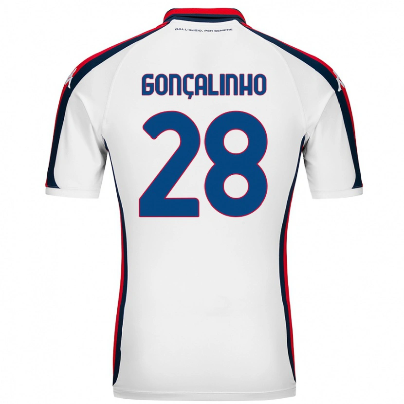 Danxen Kinder João Gonçalinho #28 Weiß Auswärtstrikot Trikot 2024/25 T-Shirt Schweiz