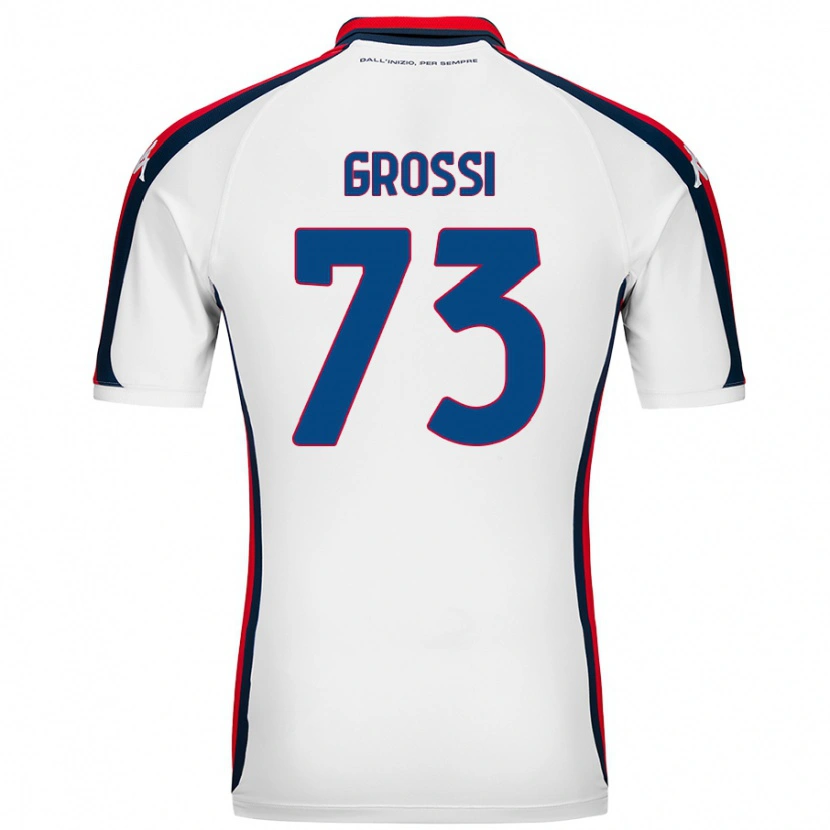 Danxen Kinder Jacopo Grossi #73 Weiß Auswärtstrikot Trikot 2024/25 T-Shirt Schweiz