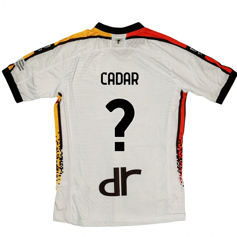 Danxen Kinder Edgar Cadar #0 Weiß Schwarz Auswärtstrikot Trikot 2024/25 T-Shirt Schweiz