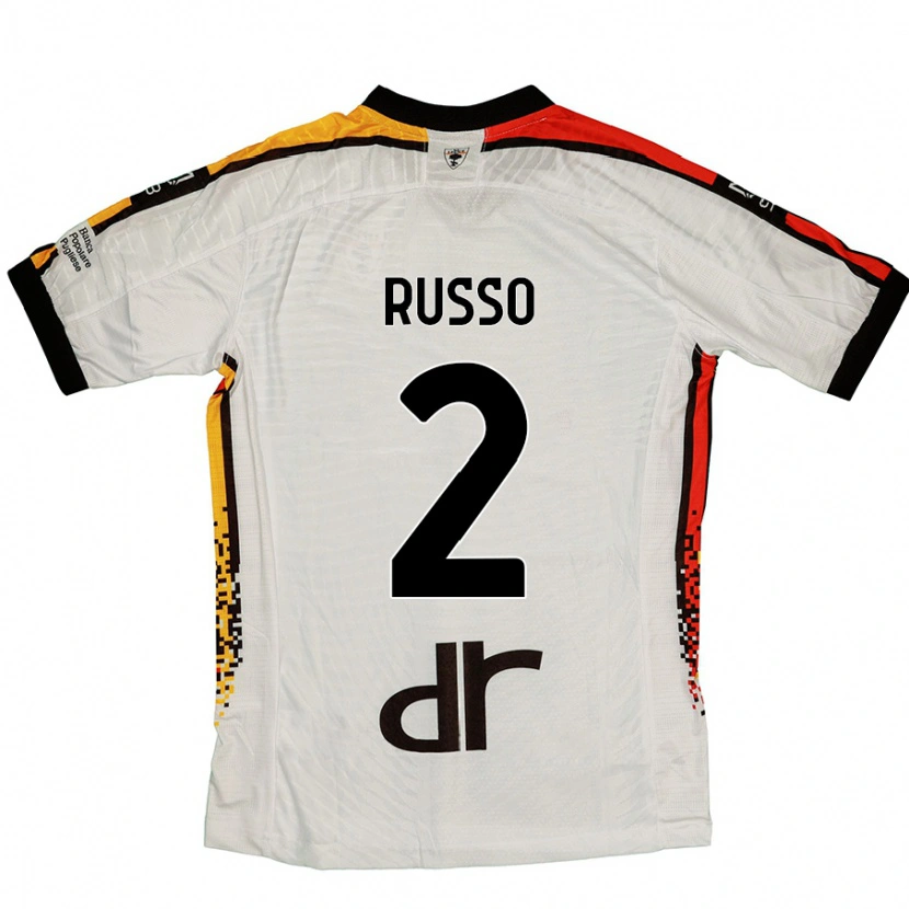 Danxen Kinder Luca Russo #2 Weiß Schwarz Auswärtstrikot Trikot 2024/25 T-Shirt Schweiz