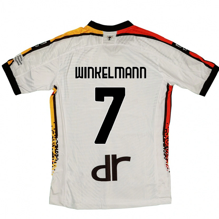 Danxen Kinder Till Winkelmann #7 Weiß Schwarz Auswärtstrikot Trikot 2024/25 T-Shirt Schweiz