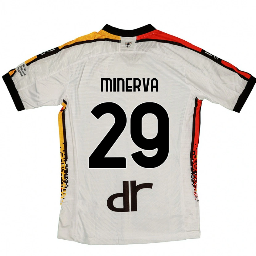 Danxen Kinder Francesco Minerva #29 Weiß Schwarz Auswärtstrikot Trikot 2024/25 T-Shirt Schweiz