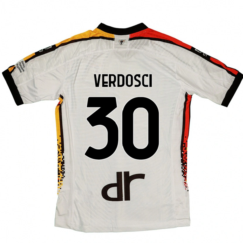 Danxen Kinder Simone Verdosci #30 Weiß Schwarz Auswärtstrikot Trikot 2024/25 T-Shirt Schweiz