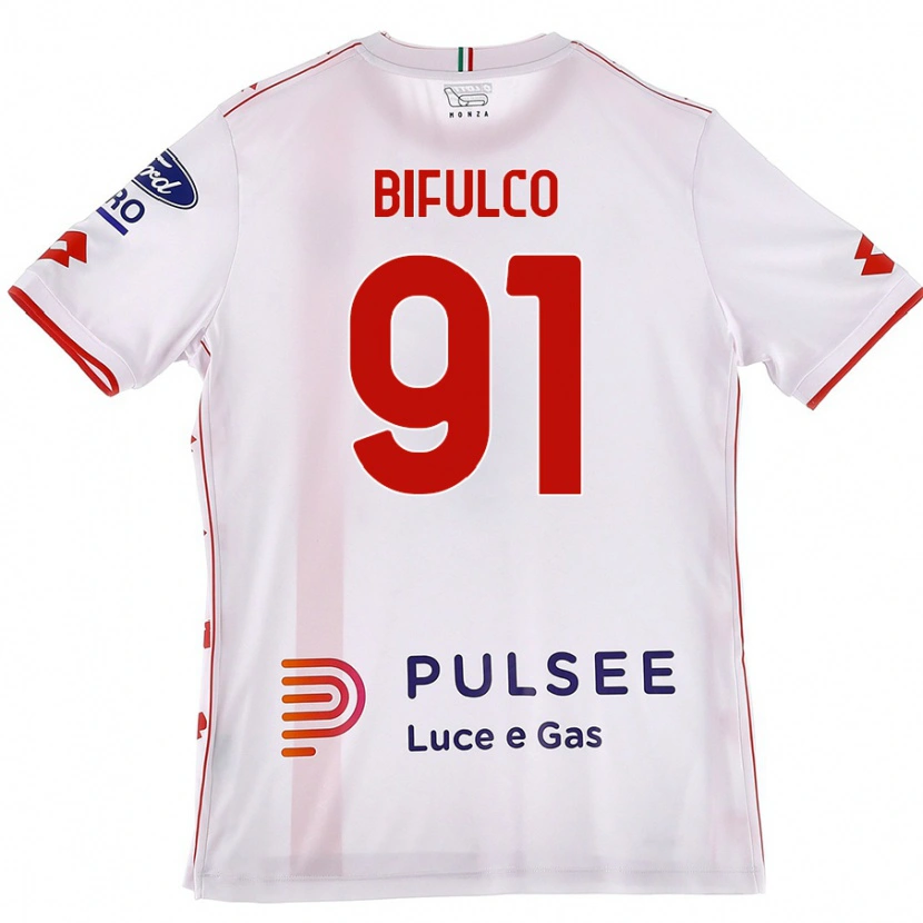 Danxen Kinder Davide Bifulco #91 Weiß Rot Auswärtstrikot Trikot 2024/25 T-Shirt Schweiz