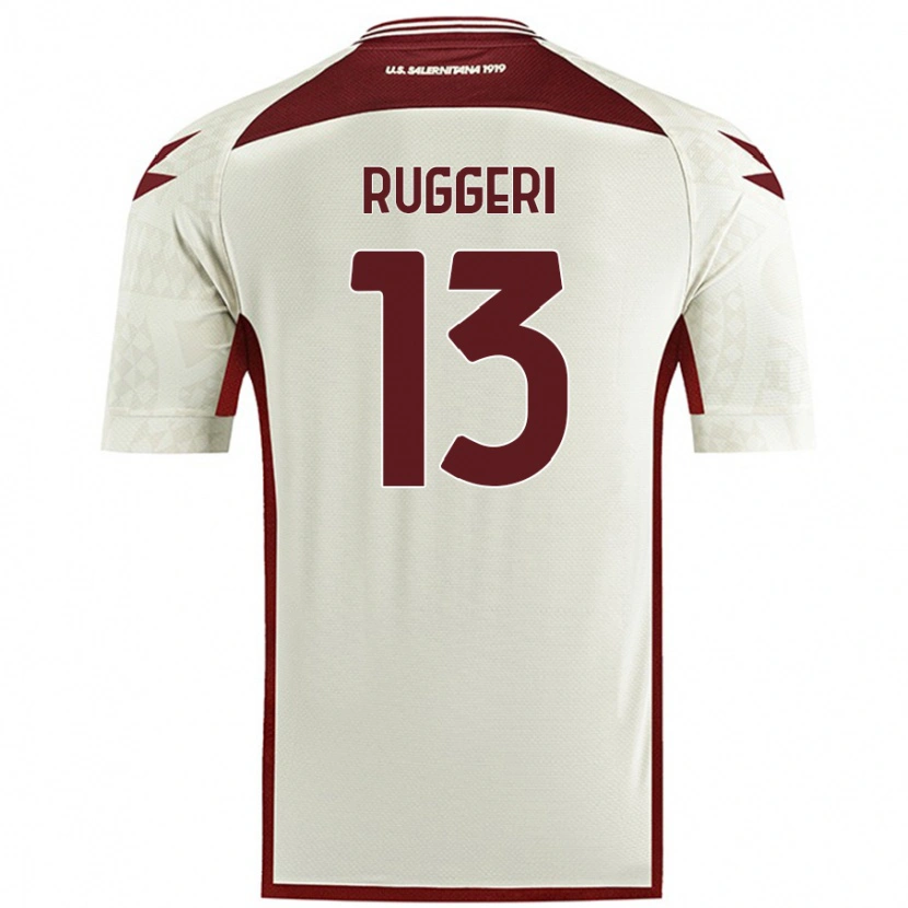 Danxen Kinder Fabio Ruggeri #13 Cremefarben Auswärtstrikot Trikot 2024/25 T-Shirt Schweiz