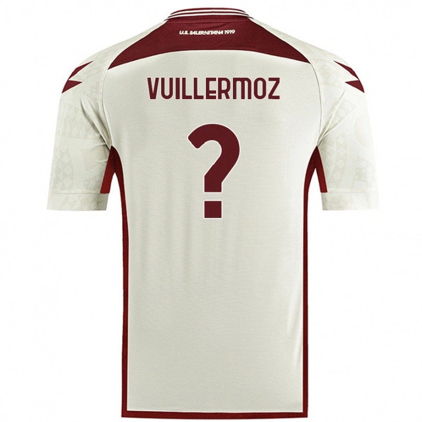 Danxen Kinder Joshua Vuillermoz #0 Cremefarben Auswärtstrikot Trikot 2024/25 T-Shirt Schweiz