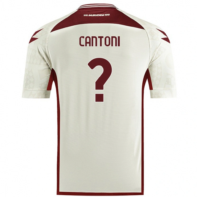 Danxen Kinder Simone Cantoni #0 Cremefarben Auswärtstrikot Trikot 2024/25 T-Shirt Schweiz