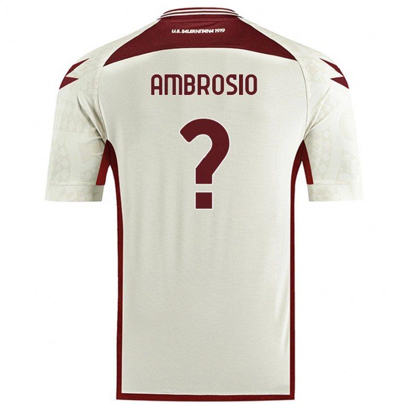 Danxen Kinder Alfonso Ambrosio #0 Cremefarben Auswärtstrikot Trikot 2024/25 T-Shirt Schweiz