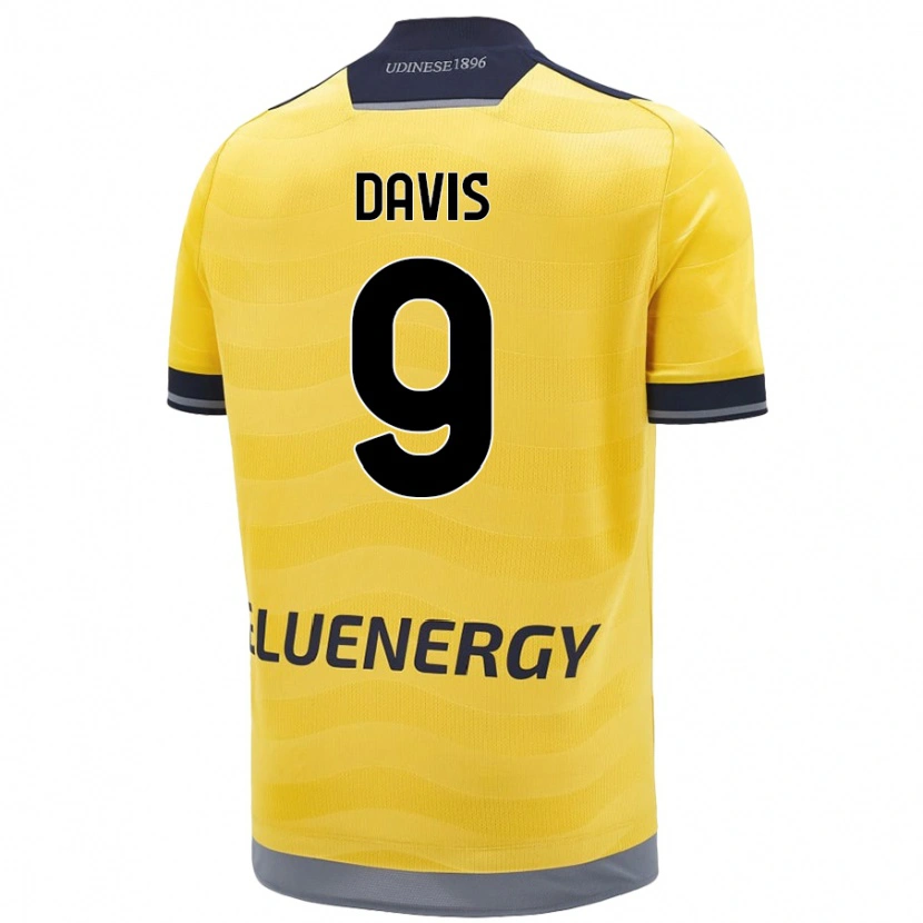 Danxen Kinder Keinan Davis #9 Golden Auswärtstrikot Trikot 2024/25 T-Shirt Schweiz