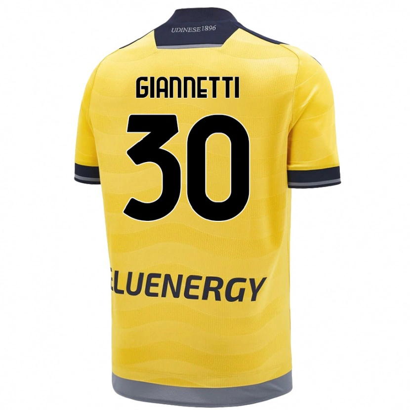 Danxen Kinder Lautaro Giannetti #30 Golden Auswärtstrikot Trikot 2024/25 T-Shirt Schweiz