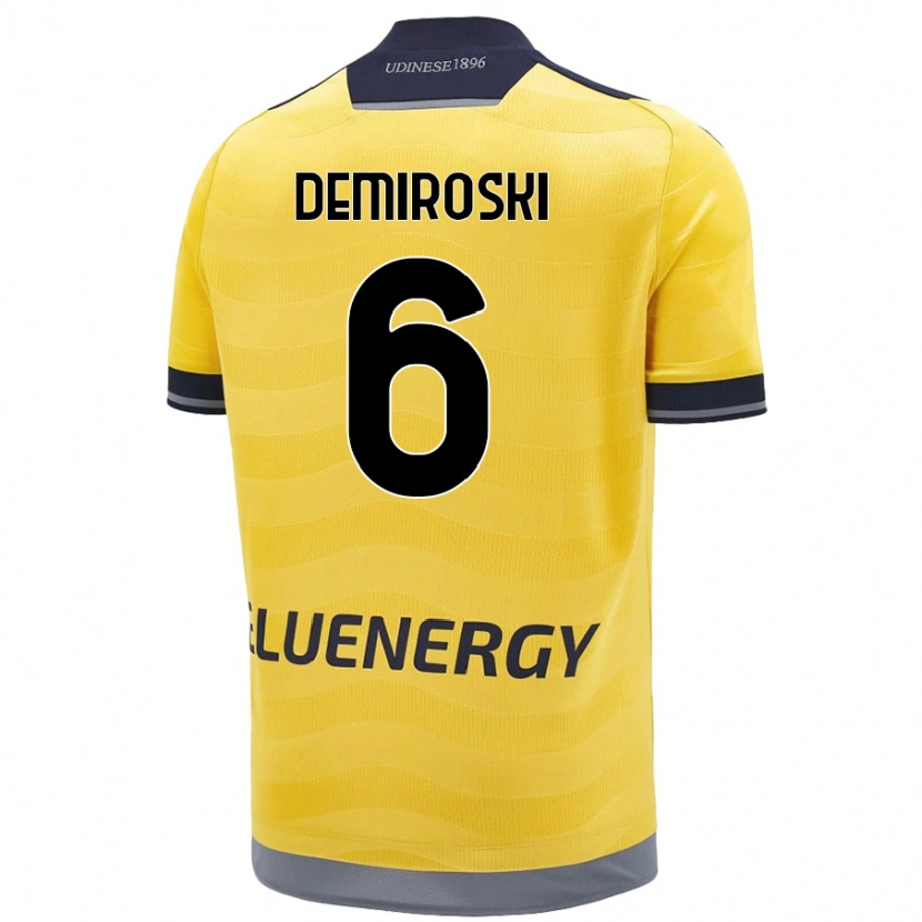 Danxen Kinder Shenol Demiroski #6 Golden Auswärtstrikot Trikot 2024/25 T-Shirt Schweiz