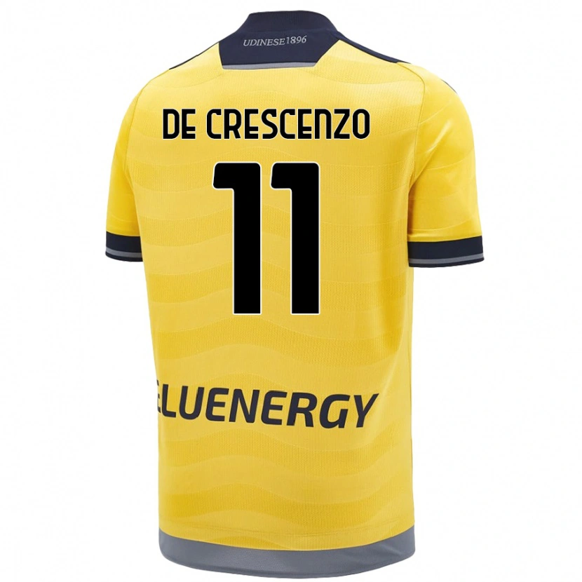 Danxen Kinder Marco De Crescenzo #11 Golden Auswärtstrikot Trikot 2024/25 T-Shirt Schweiz