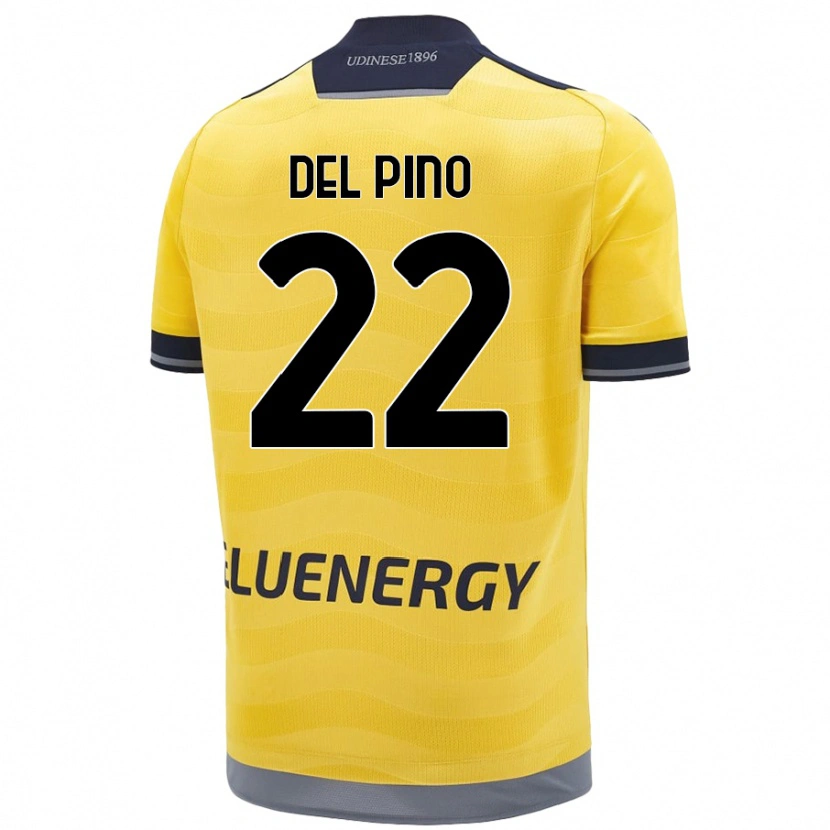 Danxen Kinder Lorenzo Del Pino #22 Golden Auswärtstrikot Trikot 2024/25 T-Shirt Schweiz