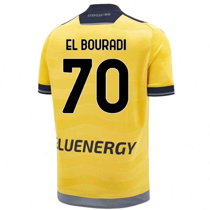 Danxen Kinder Walid El Bouradi #70 Golden Auswärtstrikot Trikot 2024/25 T-Shirt Schweiz