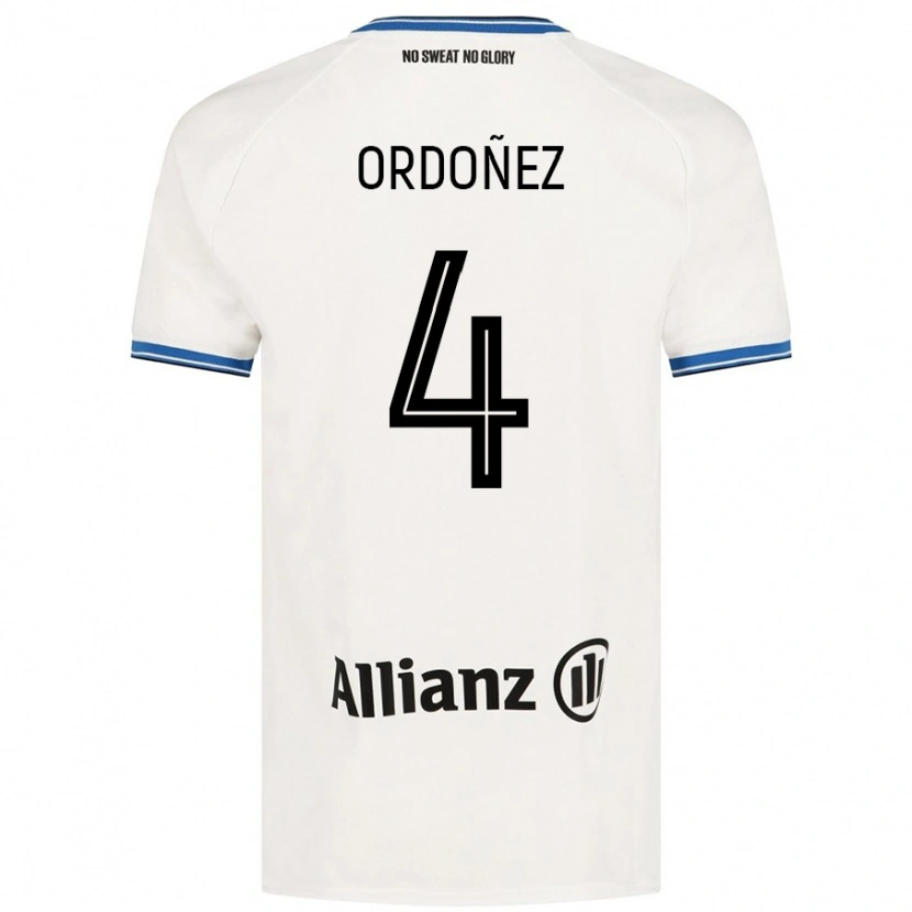 Danxen Kinder Joel Ordóñez #4 Weiß Auswärtstrikot Trikot 2024/25 T-Shirt Schweiz