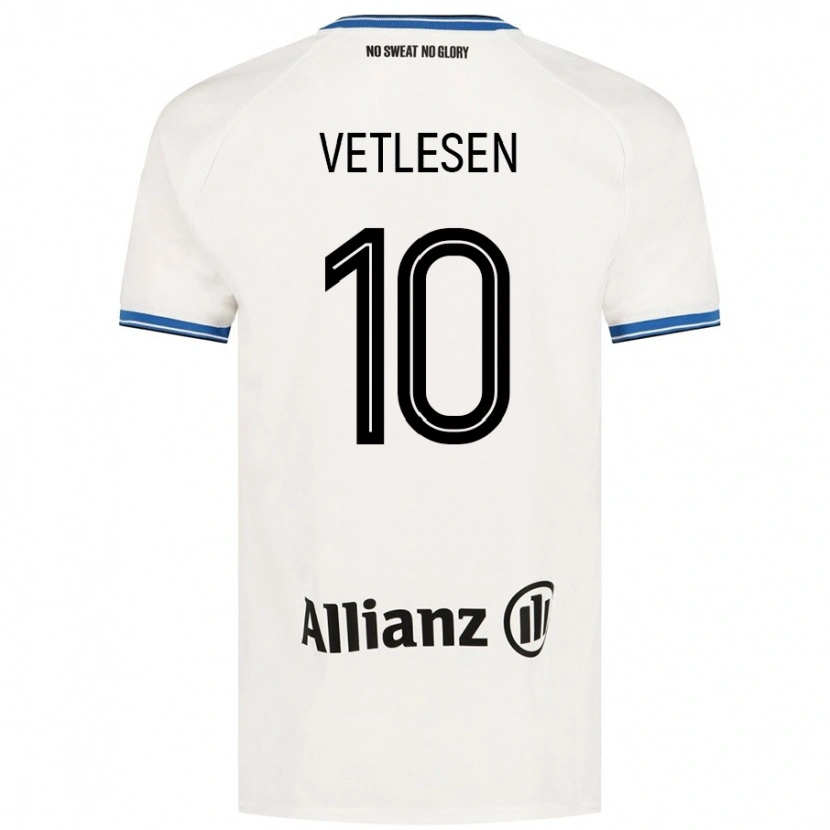 Danxen Kinder Hugo Vetlesen #10 Weiß Auswärtstrikot Trikot 2024/25 T-Shirt Schweiz