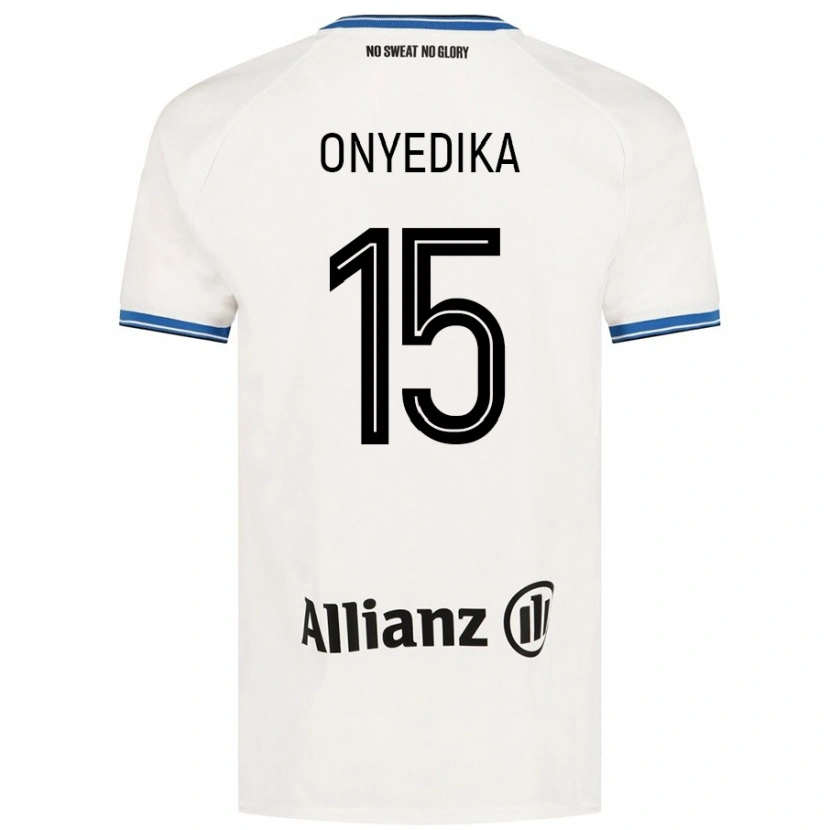 Danxen Kinder Raphael Onyedika #15 Weiß Auswärtstrikot Trikot 2024/25 T-Shirt Schweiz