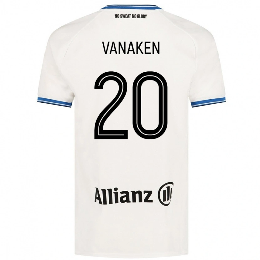 Danxen Kinder Hans Vanaken #20 Weiß Auswärtstrikot Trikot 2024/25 T-Shirt Schweiz