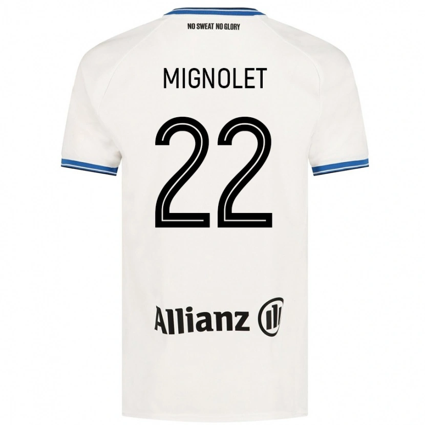 Danxen Kinder Simon Mignolet #22 Weiß Auswärtstrikot Trikot 2024/25 T-Shirt Schweiz