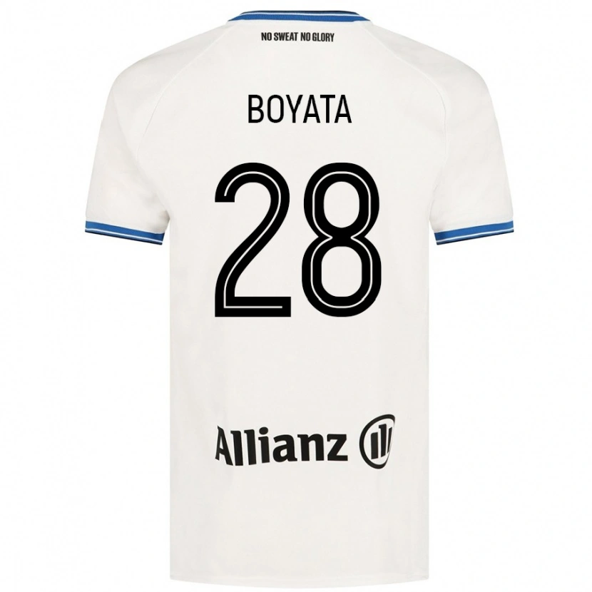 Danxen Kinder Dedryck Boyata #28 Weiß Auswärtstrikot Trikot 2024/25 T-Shirt Schweiz