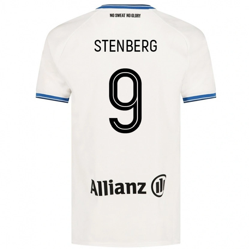 Danxen Kinder Hanna Stenberg #9 Weiß Auswärtstrikot Trikot 2024/25 T-Shirt Schweiz