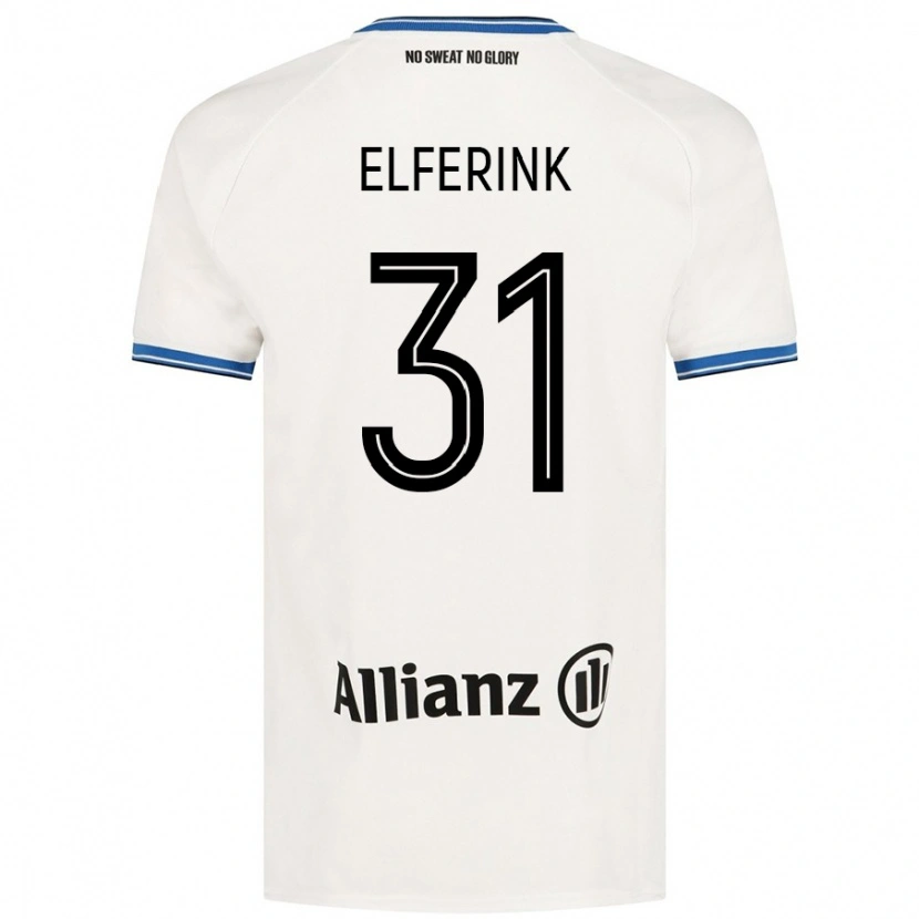 Danxen Kinder Marie Elferink #31 Weiß Auswärtstrikot Trikot 2024/25 T-Shirt Schweiz