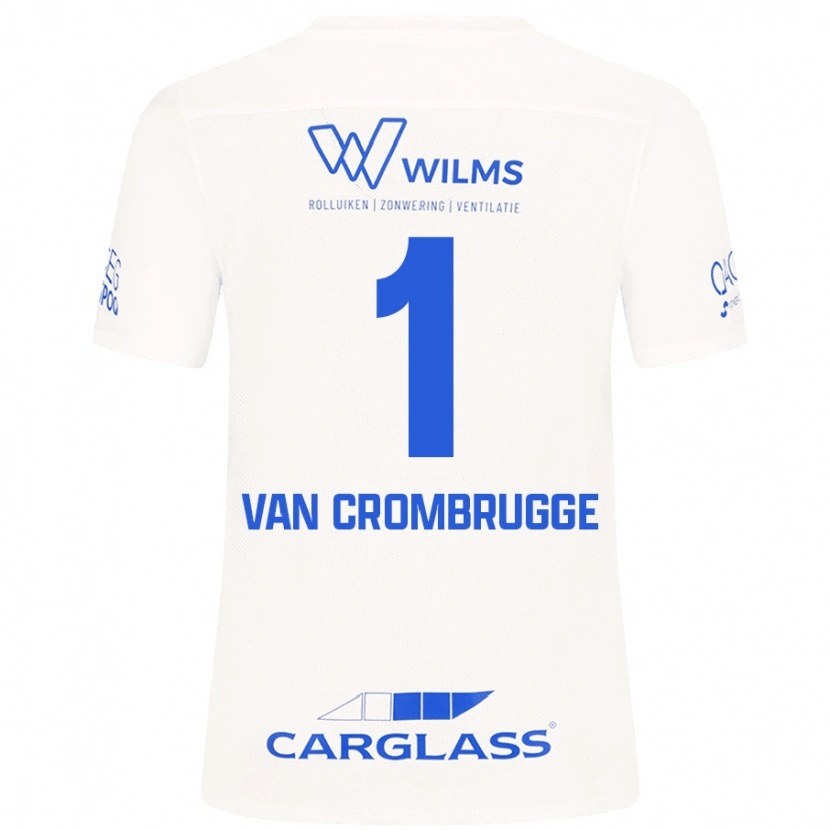 Danxen Kinder Hendrik Van Crombrugge #1 Weiß Auswärtstrikot Trikot 2024/25 T-Shirt Schweiz