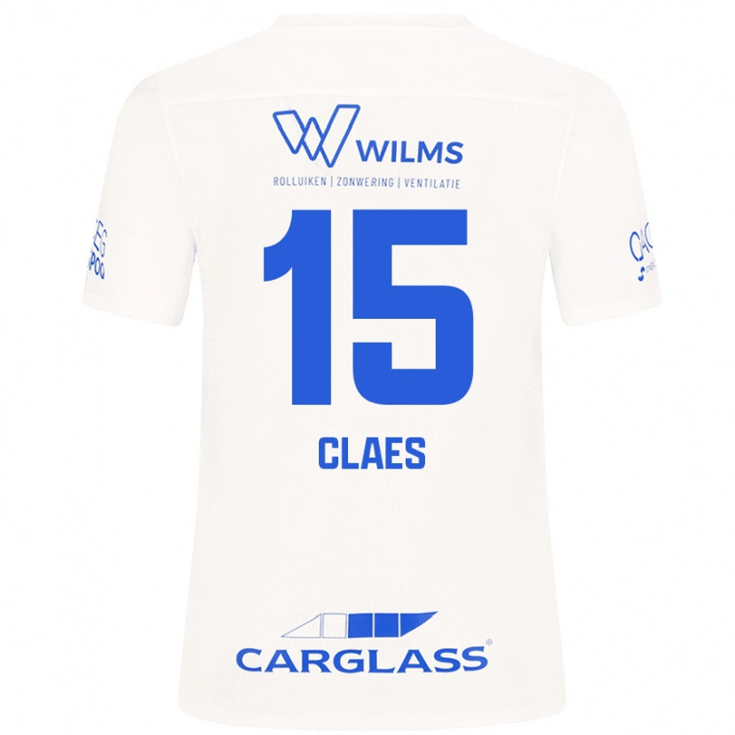 Danxen Kinder Thomas Claes #15 Weiß Auswärtstrikot Trikot 2024/25 T-Shirt Schweiz