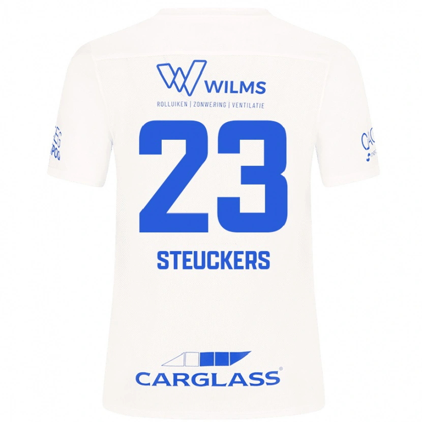 Danxen Kinder Jarne Steuckers #23 Weiß Auswärtstrikot Trikot 2024/25 T-Shirt Schweiz