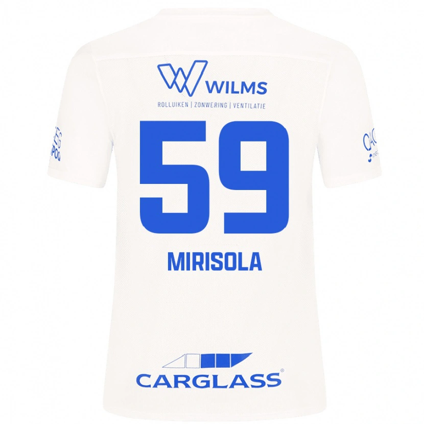 Danxen Kinder Robin Mirisola #59 Weiß Auswärtstrikot Trikot 2024/25 T-Shirt Schweiz