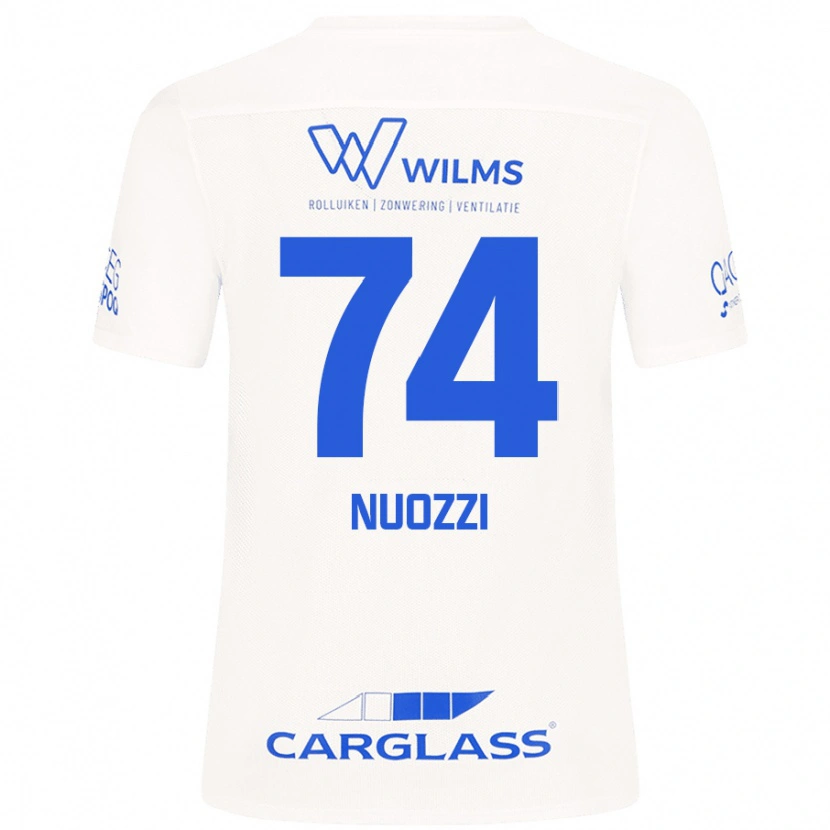 Danxen Kinder Cédric Nuozzi #74 Weiß Auswärtstrikot Trikot 2024/25 T-Shirt Schweiz