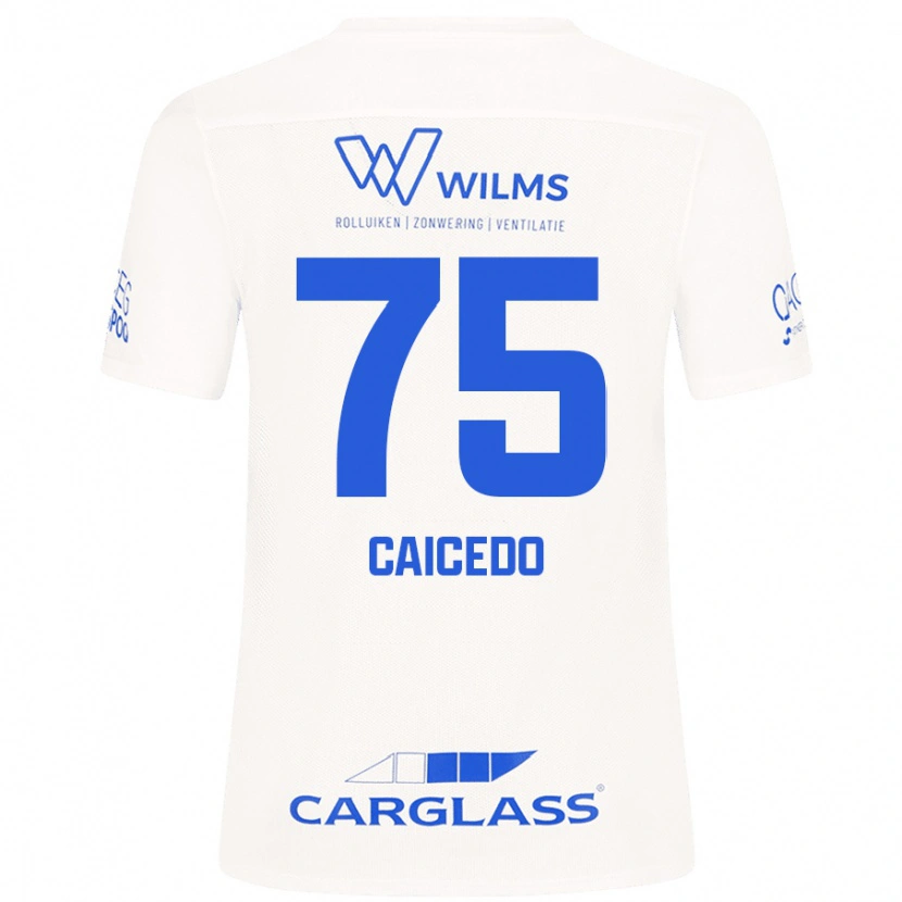 Danxen Kinder Alfred Caicedo #75 Weiß Auswärtstrikot Trikot 2024/25 T-Shirt Schweiz