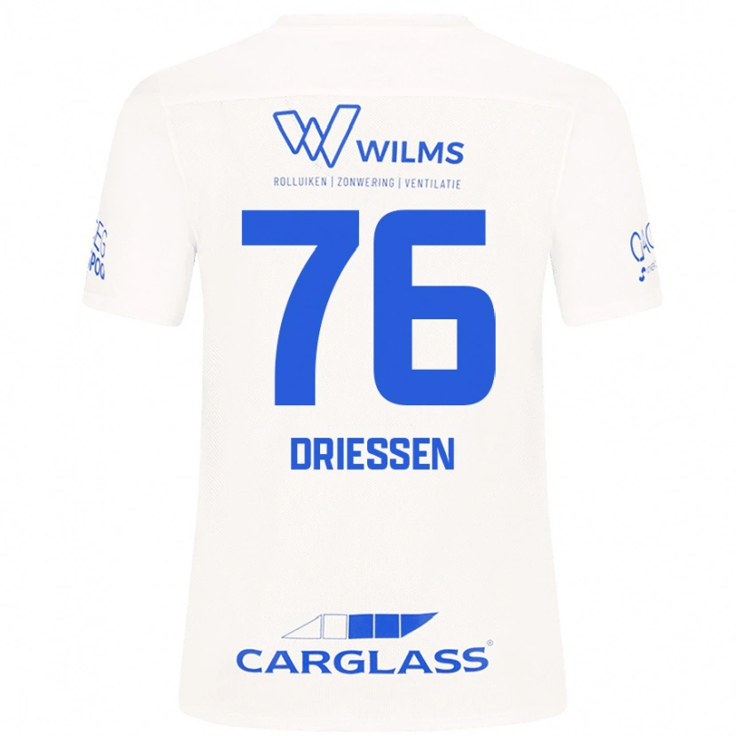 Danxen Kinder Jelle Driessen #76 Weiß Auswärtstrikot Trikot 2024/25 T-Shirt Schweiz