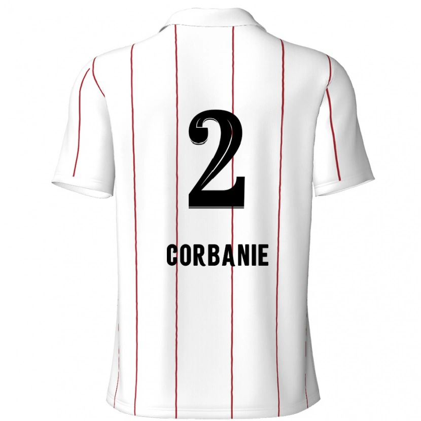 Danxen Kinder Kobe Corbanie #2 Weiß Schwarz Auswärtstrikot Trikot 2024/25 T-Shirt Schweiz