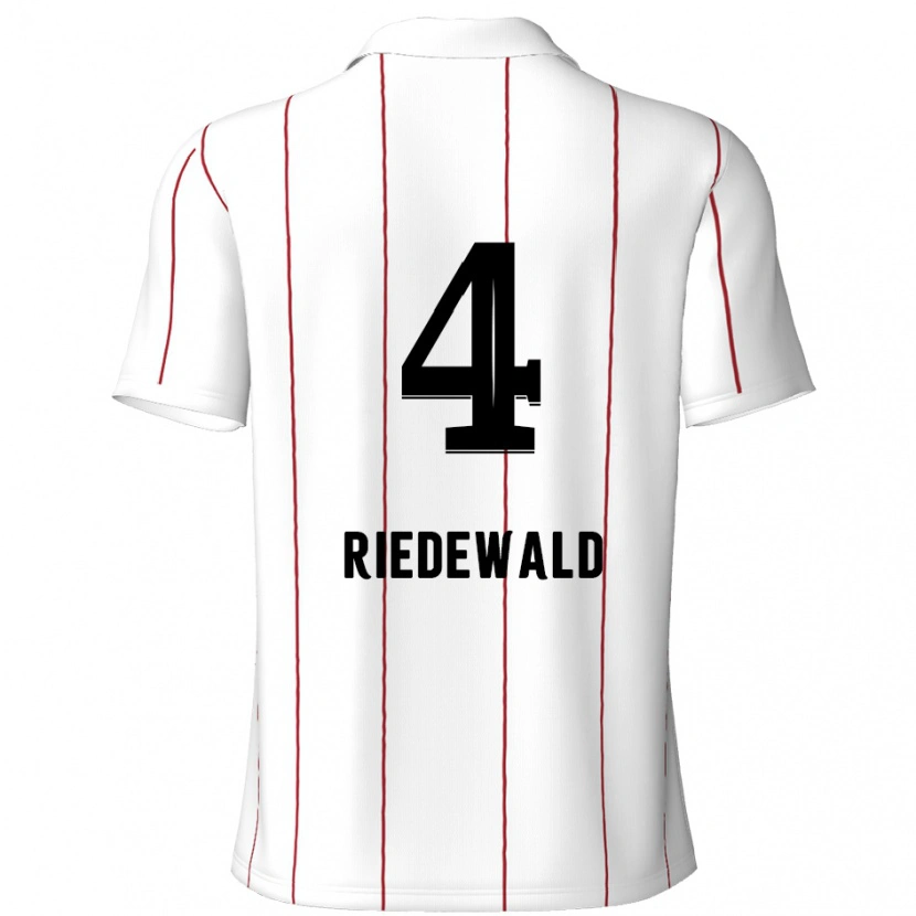 Danxen Kinder Jairo Riedewald #4 Weiß Schwarz Auswärtstrikot Trikot 2024/25 T-Shirt Schweiz