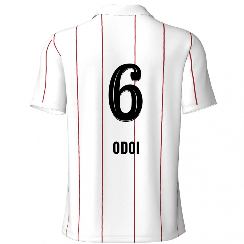 Danxen Kinder Denis Odoi #6 Weiß Schwarz Auswärtstrikot Trikot 2024/25 T-Shirt Schweiz