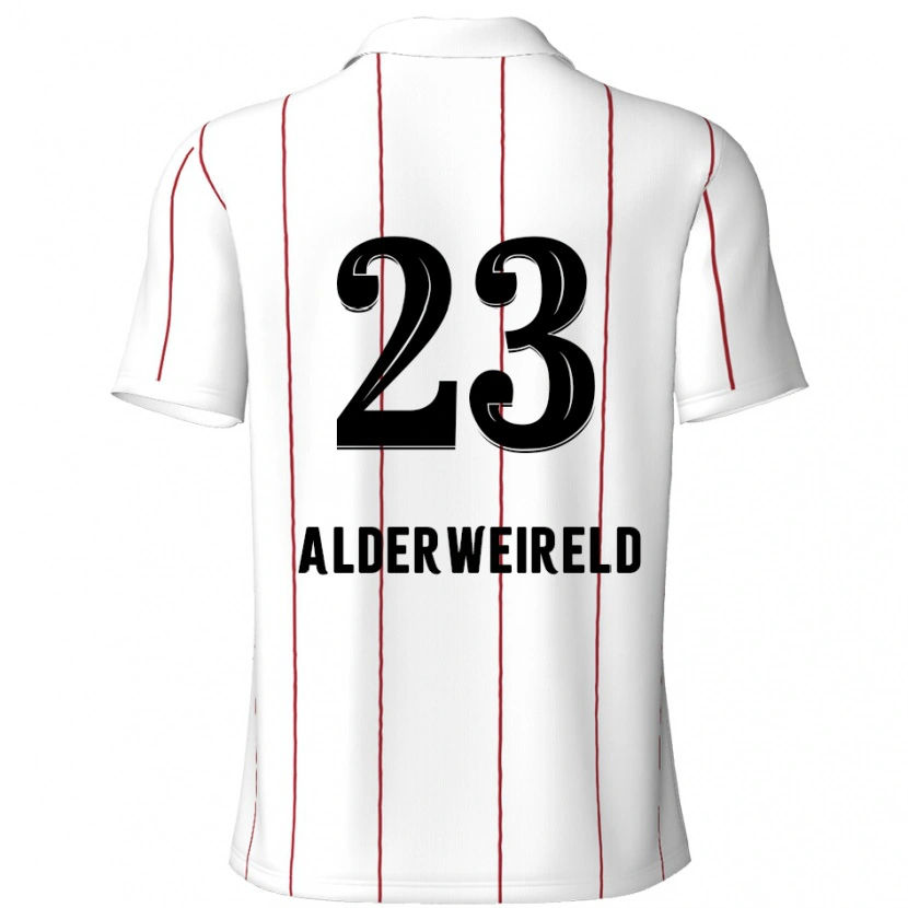 Danxen Kinder Toby Alderweireld #23 Weiß Schwarz Auswärtstrikot Trikot 2024/25 T-Shirt Schweiz