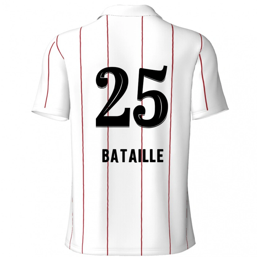 Danxen Kinder Jelle Bataille #25 Weiß Schwarz Auswärtstrikot Trikot 2024/25 T-Shirt Schweiz